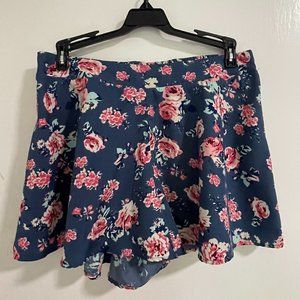 Charlotte Russe Flower Skort